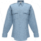 Flying Cross Deluxe Tropical Long Sleeve Shirt w/ Pleated Pockets - Men's, Medium Blue, 16.5in Neck, 34/35in Sleeve, 45W66251653435