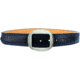 Galco 1 1/2in Center Post Flat Back Buckle Pants Belt, Black/Blue Thread, 40in, PB20-40BB-CPN1