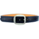 Galco 1 1/2in Center Post Flat Back Buckle Pants Belt, Black/Blue Thread, 48in, PB20-48BB-CPN1