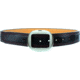 Galco 1 1/2in Center Post Flat Back Buckle Pants Belt, Black/Red Thread, 42in, PB20-42RB-CPN1