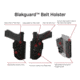 Galco Blakguard Belt Holster, Glock 43, Black, Left, BG801RB
