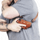 Galco Miami Classic Shoulder Holster System, Tan, 5in 1911-Style Pistols