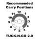 Galco Tuck-N-Go Inside The Pant Holster for Kahr P380,Black,Right TUC628B