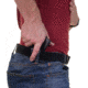 Galco Tuck-N-Go In the Pant Holster, Ambidextrous, Leather, M&amp;P Shield, 9EZ,  Black, TUC834B
