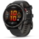 Garmin Fenix 8 Pro Unisex Watches, 47mm Case Diameter, Titanium Bezel, Black/Pebble Gray Silicone Band, 010-03198-00