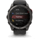 Garmin Fenix 8 Pro Unisex Watches, 51mm Case Diameter, Titanium Bezel, Black/Pebble Gray Silicone Band, 010-03199-00