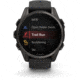 Garmin fenix 8 AMOLED 43mm GPS Watch, Sapphire, Carbon Gray DLC Titanium with Black/Pebble Gray Silicone, 010-02903-20