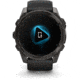 Garmin fenix 8 AMOLED 51mm GPS Watch, Sapphire, Carbon Gray DLC Titanium with Black/Pebble Gray Silicone, 010-02905-20