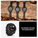 Garmin Instinct 3 Solar Tactical Watch, Black, 50mm, Polymer/Aluminum, Black, Silicone, 010-02935-50