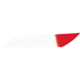 Gateway Mako Feathers, 3.125in, lW, 50 Pack, White/Red, 318LISWR-50