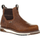 Georgia Boot AMP LT Wedge Steel Toe Waterproof Chelsea Work Boot - Mens, Medium, Brown, 10, GB00353-100M