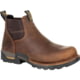 Georgia Boot Eagle One Waterproof Chelsea 4 inch Work Boot - Men's, Wide, Brown, 9, GB00315-090W