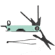 Gerber Armbar Mini Multi-Tool, 1.5in Black Oxide Plain Blade, Mint Green Aluminum Handle, 1072682