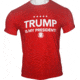 Gi Men's T-shirt Trump Is My President Small Red!