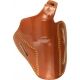 Gould &amp; Goodrich Three Slot Pancake Concealment OWB Belt Holster, Ruger 4in BBL &amp; Similar, Right Hand, Chestnut Brown, 803-94