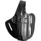 Gould &amp; Goodrich Three Slot Pancake Concealment OWB Belt Holster, S&amp;W 1086 &amp; Similar, Right Hand, Black, B803-404