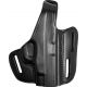 Gould &amp; Goodrich Three Slot Pancake Concealment OWB Belt Holster, S&amp;W M&amp;P 357 Compact, Right Hand, Black, B803-MPC