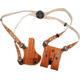 Gould &amp; Goodrich Shoulder Concealment OWB Belt Holster, Beretta 92/96, Left Hand, Chestnut Brown, 804-92FLH