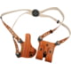 Gould &amp; Goodrich Shoulder Concealment OWB Belt Holster, Beretta 92/96, Left Hand, Chestnut Brown, 804-92FLH