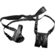 Gould &amp; Goodrich Leather Concealment Shoulder Holster w/Double Mag Pouch, Glock 17/19/22/23/30, Left Hand, Black, B804-G17LH