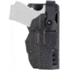 Gould &amp; Goodrich TELR X3000 Non-Light Bearing OWB Holster, Duty Belt, Glock 23, Left, Hood, Plain, Black, X3000-23H-1LH