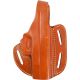 Gould &amp; Goodrich Three Slot Pancake Concealment OWB Belt Holster, Glock 17/22/31, Right Hand, Chestnut Brown, 803-G17