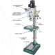 Grizzly Industrial Floor Model Gearhead Drill Press G0779