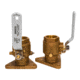 GROCO Bronze Tri-Flanged Ball Valve/Seacock 1-1/2" 74388
