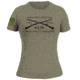 Grunt Style GS Logo Basic T-Shirt - Womens, Military Green, Large, GS3675-L