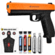 Guard Dog Security FireBall CO2 Pepper Gun, 6 Pepper Balls, 6 Rubber Balls, 6 Chalk Balls, 2 CO2 Cartridge, Target Practice, Black/B.Orange, PG-GDFB-BK-S2