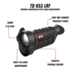 Guide USA TD653 LRF 2.6x50mm 30mm Tube Thermal Imaging Monoculars, 640x512, Black, TD653L