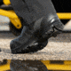 HAIX Black Eagle Safety 55 Mid, Side-Zip, Mens Boots, Black, 7 Extra Wide, 620012XW-7