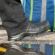 HAIX Black Eagle Safety 55 Mid, Side-Zip, Mens Boots, Black, 7 Extra Wide, 620012XW-7