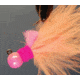 Hawken Outdoors Aerojig Marabou Jig 1/4 oz, 1/0 Hook, Peach/White &amp; Pink Chartreuse, AJM14128