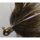 Hawken Outdoors Fire Flies Marabou Flash Jig, 1/4 oz, 1/0 Hook, Black with Green Micro Light Stick, FFM14002