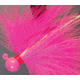 Hawken Outdoors Fire Flies Marabou Flash Jig, 1/8 oz, 1/0 Hook, Cerise with Red Micro Light Stick, FFM18004