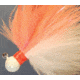 Hawken Outdoors Fire Flies Marabou Flash Jig, 1/8 oz, 1/0 Hook, Pearl White &amp; Peach with Red Micro Light Stick, FFM18005