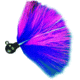 Hawken Outdoors Fire Flies Marabou Flash Jig, 1/8 oz, 1/0 Hook, Purple/Pink with Red Micro Light Stick, FFM18006