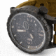 Hazard 4 Heavy Water Diver, 50mm Black Titanium GMT Watch with Tritium, Black Dial, Earth Texts, Green/Yellow Tritium, HWD-TIPV-G-E-KE-GGYG
