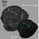 Hazard 4 Heavy Water Diver Blackout A Unisex Analog Watch, 50mm, Black, HWD-TIPV-KC-BBRB