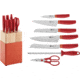HENCKELS ZWILLING Now S 8-Piece Orange Block Set, Orange Polypropylene Handle, 33421-000