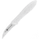 HENCKELS ZWILLING Twin Master White Bird's Beak Peeler Knife, 6.63in Overall, 2.25in Satin Finish Stainless Blade, White Plastic Handle, 32300-064