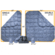 HEST Down Comforter - Double, Blue, 80x88in, B23210GRE