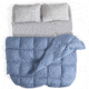 HEST Down Comforter - Double, Blue, 80x88in, B23210GRE