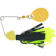 Hildebrandt Spin Dandy Microlite Spinnerbait, Size 2 Hook, Black &amp; Chartreuse, Gold Head With Gold Blade, 1/8oz, ODANG-BLCH