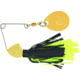 Hildebrandt Spin Dandy Microlite Spinnerbait Single Fishing Hook, Size 6 Hook, 1/8oz, 1 Piece, Black &amp; Chartreuse/Gold Head, ODANG-BLCH