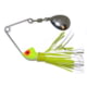 Hildebrandt Spin Dandy Microlite Spinnerbait Single Fishing Hook, Size 6 Hook, 1/8oz, 1 Piece, Chartreuse &amp; White/Chartreuse Head, ODANC-CHWH