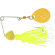 Hildebrandt Spin Dandy Microlite Spinnerbait, Size 2 Hook, Chartreuse &amp; White, Gold Head With Gold Blade, 1/8oz, ODANG-CHWH
