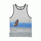 HippyTree Mens Wingspan Tank, White, Small, 2146-WHITE-S