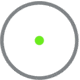 Holosun ARO Advanced Rifle Optic 1x22mm Reflex Red Dot Sight, Green 2MOA Dot Reticle, Black, ARO-GR2